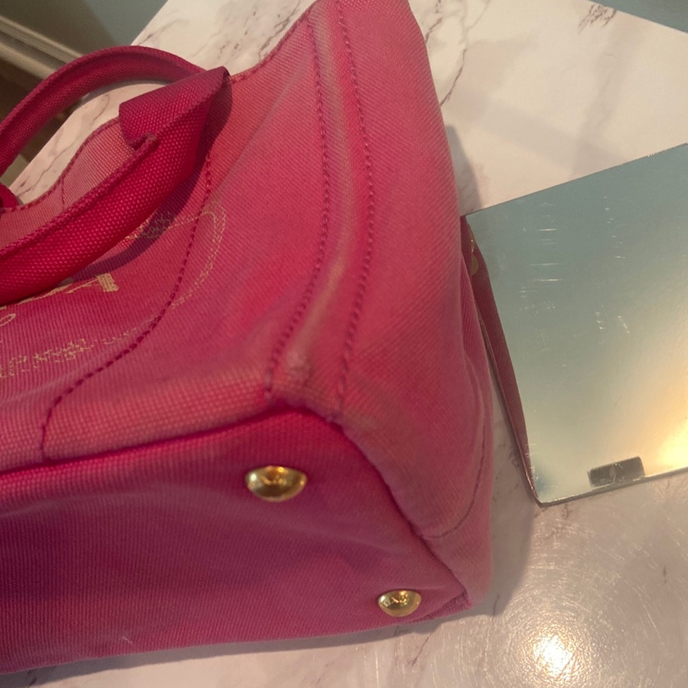🇮🇹PRADA CABAS HOT PINK CROSSBODY/ TOP HANDLE - Picture 4 of 17